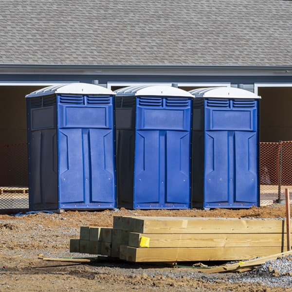 what is the expected delivery and pickup timeframe for the portable toilets in Pawnee Rock KS